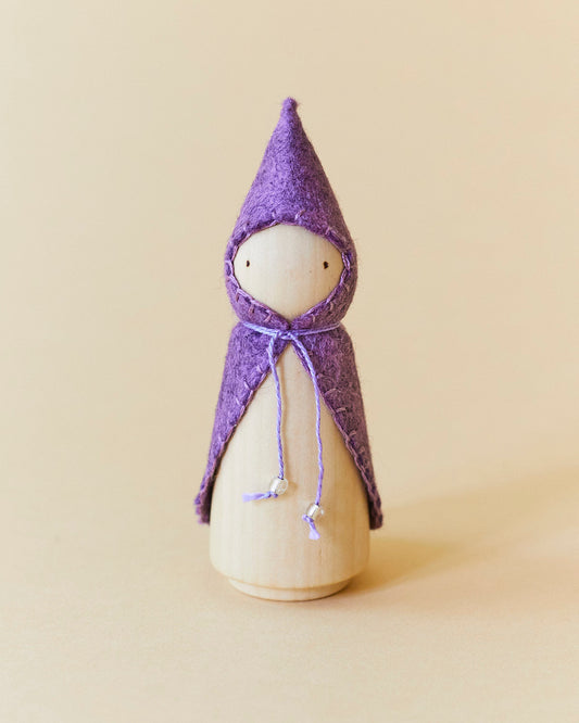 Purple Wooden Gnome