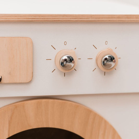 Natural Wooden Toy Washing Machine