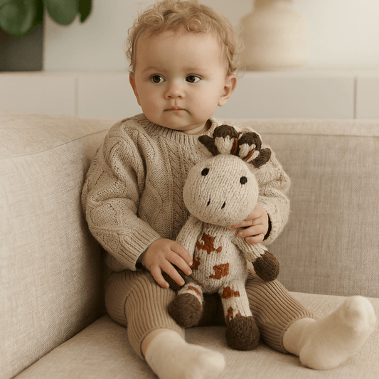Wool Knit Buddy  | Gerald the Giraffe